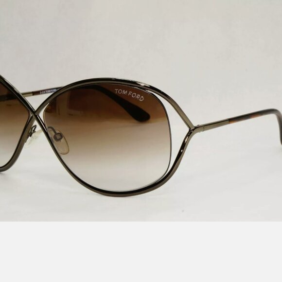 Tom Ford Brown Gunmetal Gradient Sunglasses - Picture 5 of 9
